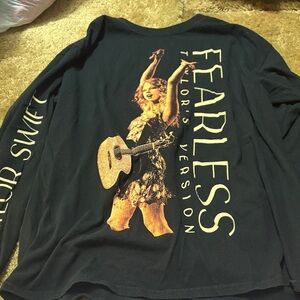 Taylor Swift Black Cotton Tee